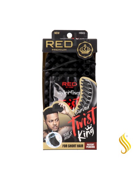 Red Kiss Premium Twist King Curved Densed Cepillo Goma